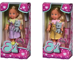 Dukker, Bamser & Utstyr - SIMBA DICKIE GROUP Evi LOVE - Kitty Doll 12cm Assorted - 105733591