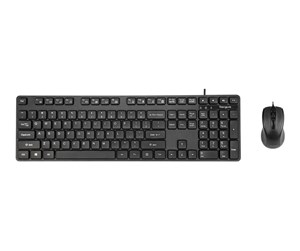 Tastatur - Targus - keyboard and mouse set - full size - QWERTY - UK - black - Tastatur & Mussett - Engelsk - Storbritannia - Svart - BUS0423UK