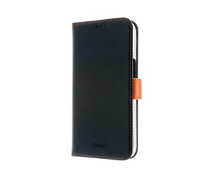 Mobil - Deksel og etui - Insmat FLIPCASE IPHONE 15 PRO BLACK/ORANGE - 650-3194