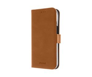 Mobil - Deksel og etui - Insmat PREMIUM FLIPCASE IPHONE 15 PRO BROWN - 650-3198