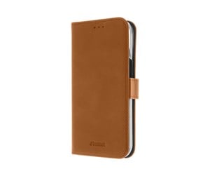 Mobil - Deksel og etui - Insmat PREMIUM FLIPCASE IPHONE 15 BROWN - 650-3196