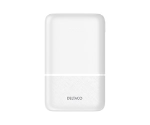 Nødlader - Deltaco PB-C1005 Nødlader - Hvit - 10000 mAh - PB-C1005