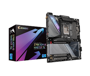 Hovedkort - GIGABYTE Z790 AORUS MASTER X Hovedkort - Intel Z790 - Intel LGA1700 socket - DDR5 RAM - Extended ATX - Z790 AORUS MASTER X