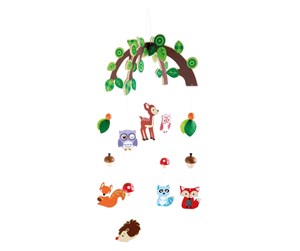 Babyleker - Small Foot - Wooden Baby Mobile Woodland Animals - 10116