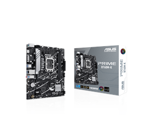 Hovedkort - ASUS PRIME B760M-K (V2) Hovedkort - Intel B760 - Intel LGA1700 socket - DDR5 RAM - Micro-ATX - 90MB1FI0-M1EAY0