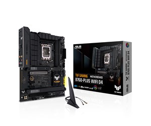 Hovedkort - ASUS TUF GAMING B760-PLUS WIFI D4 (V2) Hovedkort - Intel B760 - Intel LGA1700 socket - DDR4 RAM - ATX - 90MB1DF0-M1EAY0