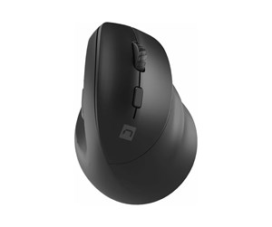 Mus - Natec CRAKE 2 - vertical mouse - 2.4 GHz Bluetooth 5.0 - black - Vertical mouse - Optisk - 6 - Svart - NMY-2048