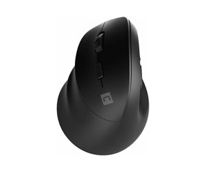 Mus - Natec CRAKE 2 - vertical mouse - 2.4 GHz Bluetooth 5.0 - black - Vertical mouse - Optisk - 6 - Svart - NMY-2049