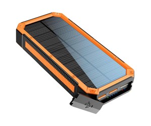 Nødlader - Lippa 20.000 mAh Solar Powerbank 1 x USB-C PD & 3 x USB-A Output Nødlader - 20000 Ah - LPPB20000SP