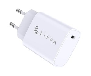 Mobil - Adaptere og ladere - Lippa 20W USB-C PD Wall Charger - White - LPWC5004