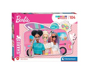 Puslespill - Clementoni Jigsaw Puzzle Super Color - Barbie Surf Bus 104 pcs. Gulv - 27162