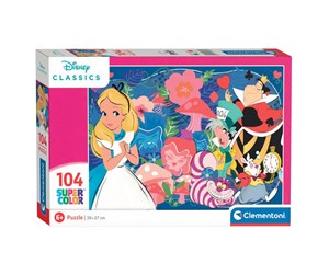 Puslespill - Clementoni Jigsaw puzzle Disney - Alice in Wonderland 104st. Gulv - 25748