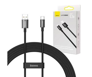 USB - Baseus Superior Series Cable USB to USB-C 65W PD 2m (black) - CAYS001001