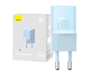 Mobil - Adaptere og ladere - Baseus Mini wall charger Baseus GaN5 20W (blue) - CCGN050103