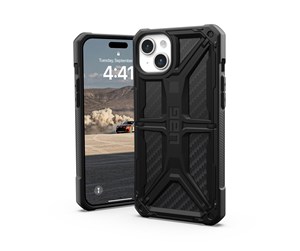 Mobil - Deksel og etui - UAG Monarch - carbon fiber - iPhone 15 Plus - 114309114242