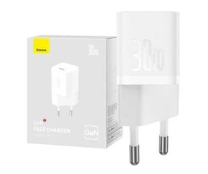 Mobil - Adaptere og ladere - Baseus Mini wall charger  GaN5 30W (white) - CCGN070502