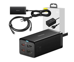 Mobil - Adaptere og ladere - Baseus Wall charger  GaN5 Pro 2xUSB-C + USB + HDMI 67W (black) - W120-T black