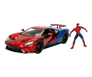 Leketøysbil - SIMBA DICKIE GROUP Marvel Hollywood Rides - Spider-Man & 2017 Ford GT - 253225002