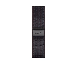 Smartklokke - Tilbehør - Apple 41mm Black/Blue Nike Sport Loop - MUJV3ZM/A