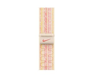 Smartklokke - Tilbehør - Apple 41mm Starlight/Pink Nike Sport Loop - MUJW3ZM/A