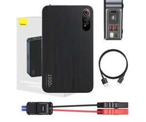 Nødlader - Baseus Powerbank/ Super Energy PRO Car Jump Starter Nødlader - Svart - 16000 mAh - CGNL070001