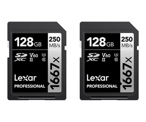 Minnekort - Lexar Professional Silver 1667x SD - 280MB/s - 128GB - LSD1667128G-B2NNG