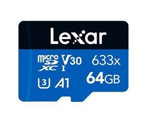 Minnekort - Lexar High Performance BLUE Series - flash memory card - 64 GB - microSDXC UHS-I - LMS0633064G-BNNNG