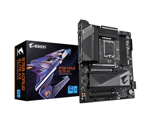 Hovedkort - GIGABYTE B760 AORUS ELITE AX Hovedkort - Intel B760 - Intel LGA1700 socket - DDR5 RAM - ATX - B760 AORUS ELITE AX