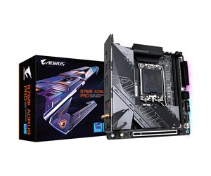 Hovedkort - GIGABYTE B760I AORUS PRO Hovedkort - Intel B760 - Intel LGA1700 socket - DDR5 RAM - Mini-ITX - B760I AORUS PRO