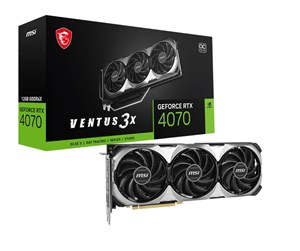 Grafikkort - MSI GeForce RTX 4070 VENTUS 3X E OC - 12GB GDDR6X RAM - Grafikkort - RTX 4070 VENTUS 3X E 12G OC