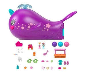 Figurer - Mattel Polly Pocket Sparkle Cove Adventure Narwhal Adventurer - HKV71