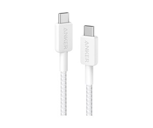 USB - Anker 322 USB-C to USB-C Nylon cable - 1.8m - White - A81F6H21