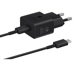 Mobil - Adaptere og ladere - Samsung 25W USB-C GaN Power Adapter (Incl. cable) - Black - EP-T2510XBEGEU