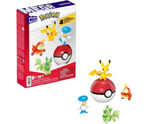 Pokemon - MEGA Construx - Pokeball 5 Pack - Paldea Partners (4 new figs + ball) - Scarlet & Violet - 0194735170517