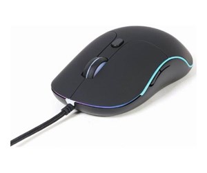 Mus - Gembird - mouse - illuminated large size - USB 2.0 - Mus - Optisk - 6 - Svart - MUS-UL-02