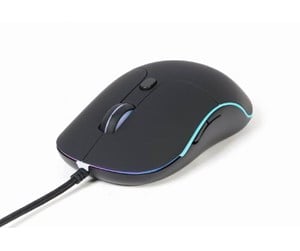 Mus - Gembird Illuminated large size wired mouse - Mus - Optisk - 6 - Svart - MUS-UL-02