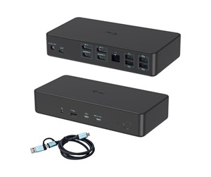 Dokkingstasjon - I-Tec - docking station - USB-C / Thunderbolt 3 / USB 3.0 - 2 x HDMI 2 x DP - GigE - CADUAL4KDOCKPD2