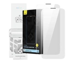 Mobil - Beskyttelsesglass - Baseus Tempered Glass Baseus Corning for iPhone 14 Pro with built-in dust filter - P60012218201-00