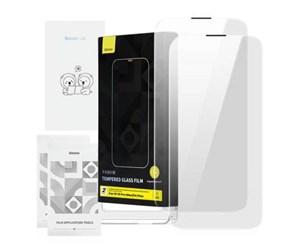 Mobil - Beskyttelsesglass - Baseus Tempered Glass Baseus Corning for iPhone 13 Pro Max/14 Plus with built-in dust filter - P60012218201-02