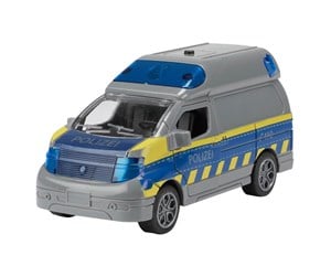 Leketøysbil - Toi-Toys Cars & Trucks Friction Police Van (DE) with Light - 23742B