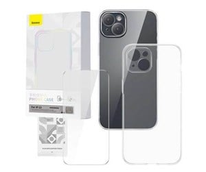 Mobil - Deksel og etui - Baseus Transparent Case and Tempered Glass set  Corning for iPhone 13 - P60112201201-00