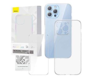 Mobil - Deksel og etui - Baseus Transparent Case and Tempered Glass set  Corning for iPhone 13 Pro - P60112201201-01