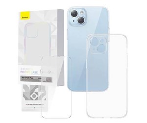 Mobil - Deksel og etui - Baseus Transparent Case and Tempered Glass set  Corning for iPhone 14 Plus - P60112202201-02