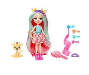 Dukker, Bamser & Utstyr - Mattel Enchantimals Glam Party Gillian Giraffe and Pawl Doll 15cm - HNV29