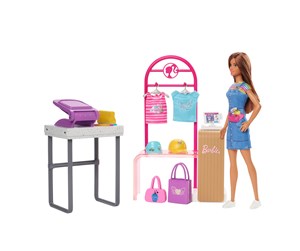 Dukker, Bamser & Utstyr - Barbie Make & Sell Boutique Playset 30cm - HKT78