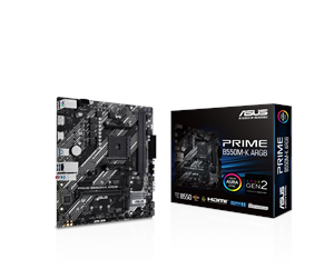 Hovedkort - ASUS PRIME B550M-K ARGB Hovedkort - AMD B550 - AMD AM4 socket - DDR4 RAM - Micro-ATX - 90MB1GC0-M0EAY0