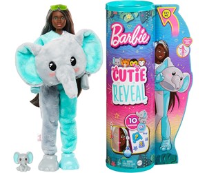 Dukker, Bamser & Utstyr - Barbie Cutie Reveal Jungle Series Elephant Doll 30cm - HKP98