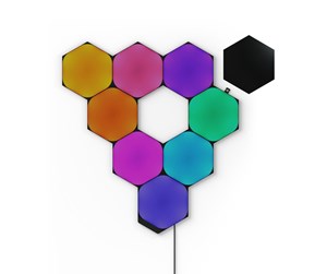 Smarthus - Nanoleaf Hexagons Ultra Black Edition Starter Kit (9 Panels) - NL42-0102HX-9PK