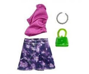 Dukker, Bamser & Utstyr - Barbie Complete Look Fashion - Pink Top & Purple Skirt - 0194735093878