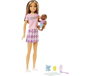 Dukker, Bamser & Utstyr - Barbie Skipper Babysitter (Two-tone Hair Doll with Baby Doll) - 0194735098293